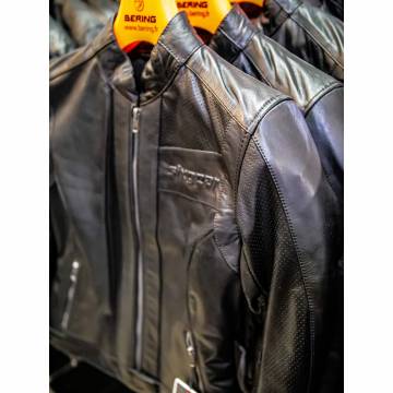 Geacă Moto Damă din Piele Naturală Perforată SIXGEAR MILA AIR · Negru  - 2