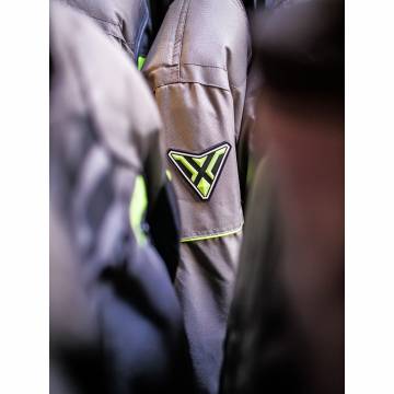 Geacă Moto din Textil SIXGEAR CLASH · Gri / Verde Fluo  - 8