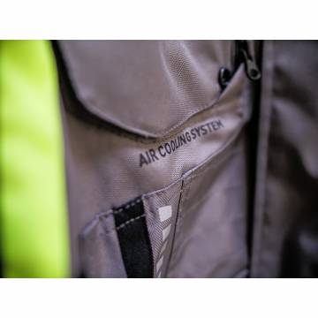 Geacă Moto din Textil SIXGEAR CLASH · Gri / Verde Fluo  - 6