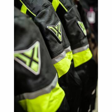 Geacă Moto din Textil SIXGEAR RIOT · Negru / Verde Fluo  - 12