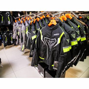Geacă Moto din Textil SIXGEAR RIOT · Negru / Verde Fluo  - 10