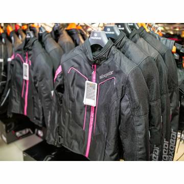Geacă Moto Damă din Textil SIXGEAR ASTRID · Negru / Roz  - 9