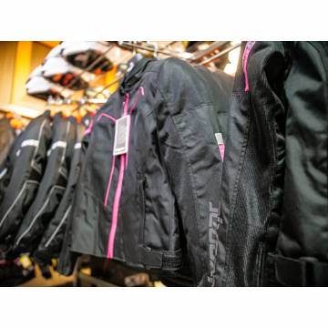 Geacă Moto Damă din Textil SIXGEAR ASTRID · Negru / Roz  - 12