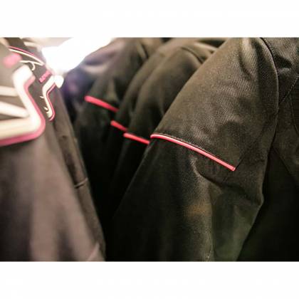 Geacă Moto Damă din Textil BERING LADY PARADISE · Negru / Roz  - 4