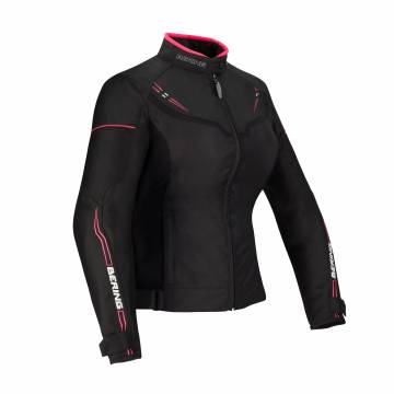 Geacă Moto Damă din Textil BERING LADY PARADISE · Negru / Roz  - 0