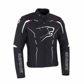 Geacă Moto din Textil BERING KALOWAY · Negru / Alb  - 0