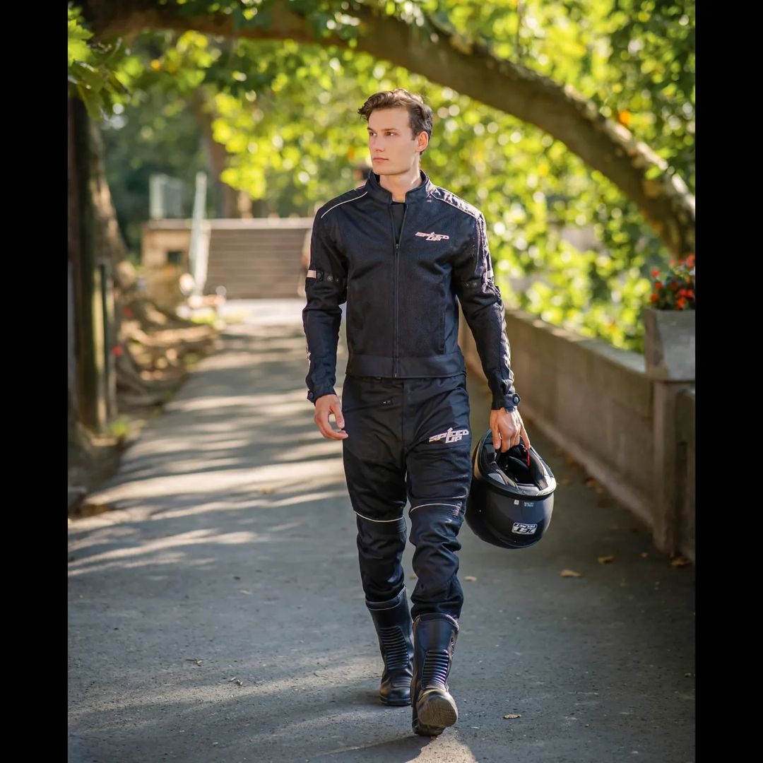 Geacă Moto de Vară din Textil SPEED UP ENTER · Negru  - 1