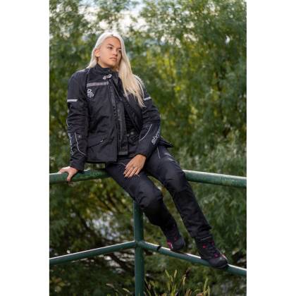 Geacă Moto Damă din Textil SIXGEAR LUNA · Negru  - 1