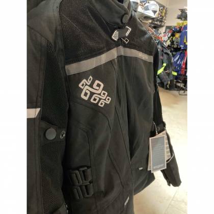 Geacă Moto Damă din Textil SIXGEAR LUNA · Negru  - 4