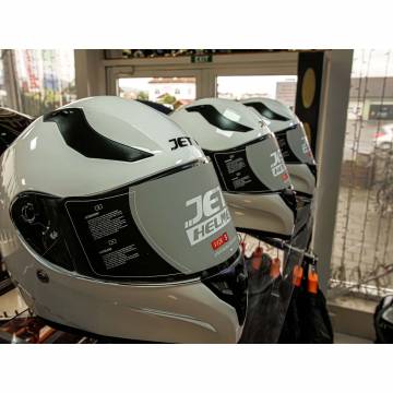 Cască Moto Integrală JET RAID · Alb  - 5