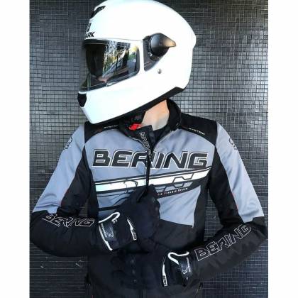 Geacă Moto din Textil BERING BARIO · Gri / Negru  - 2