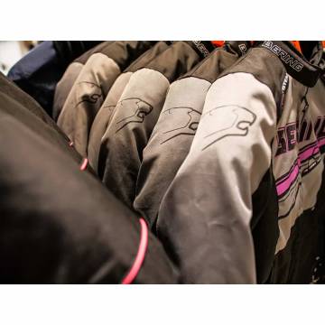 Geacă Moto Damă din Textil BERING LADY BARIO · Roz / Negru  - 12