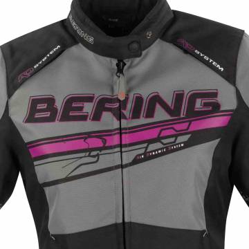 Geacă Moto Damă din Textil BERING LADY BARIO · Roz / Negru  - 6
