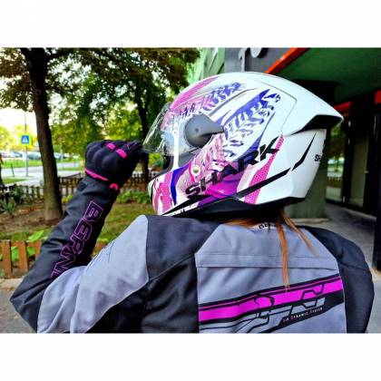 Geacă Moto Damă din Textil BERING LADY BARIO · Roz / Negru  - 3