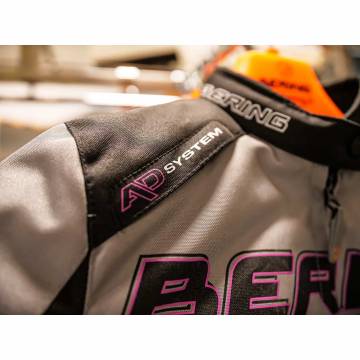 Geacă Moto Damă din Textil BERING LADY BARIO · Roz / Negru  - 13