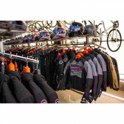 Geacă Moto Damă din Textil BERING LADY BARIO · Roz / Negru  - 10