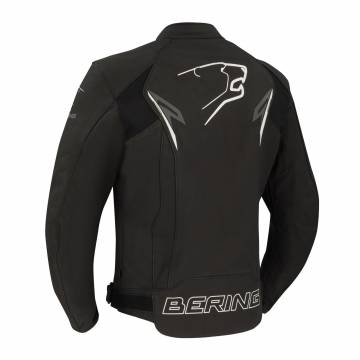 Geacă Moto din Piele & Textil BERING SKOPE · Negru  - 1