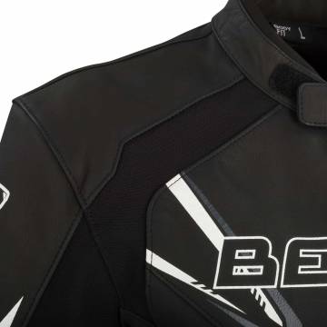 Geacă Moto din Piele & Textil BERING SKOPE · Negru  - 5