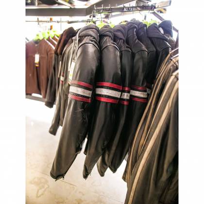 Geacă Moto din Piele & Textil RICHA TOULON 2 Mărimi Extra · Negru / Roșu / Gri  - 3