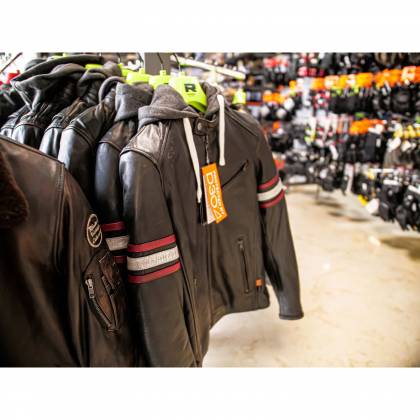 Geacă Moto din Piele & Textil RICHA TOULON 2 Mărimi Extra · Negru / Roșu / Gri  - 2