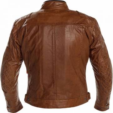 Geacă Moto din Piele RICHA DETROIT Mărimi Extra · Maro  - 2