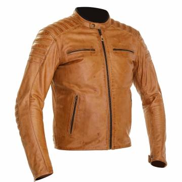 Geacă Moto din Piele RICHA DAYTONA 2 Mărimi Extra · Maro  - 0