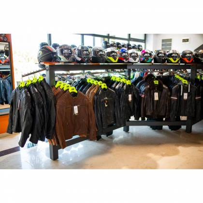 Geacă Moto din Piele RICHA DAYTONA 2 Mărimi Extra · Maro închis  - 3