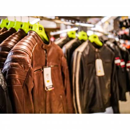 Geacă Moto din Piele RICHA DAYTONA 2 Mărimi Extra · Maro închis  - 2