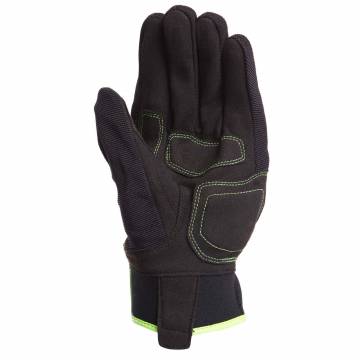 Mănuși Moto din Textil BERING FLETCHER · Negru / Verde  - 1