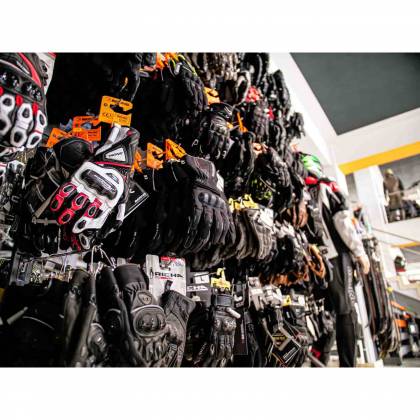 Mănuși Moto Damă de Iarnă din Piele & Textil BERING LADY KAYAK · Negru  - 1