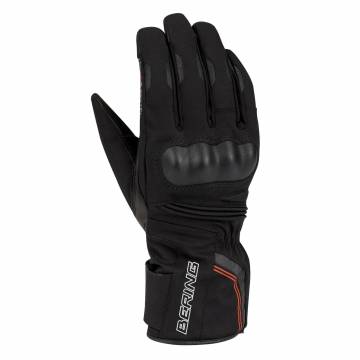 Mănuși Moto Damă de Iarnă din Piele & Textil BERING LADY KAYAK · Negru  - 0