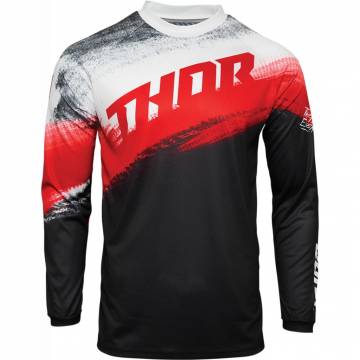 Tricou Enduro - Cross THOR SECTOR VAPOR · Roșu / Alb  - 0