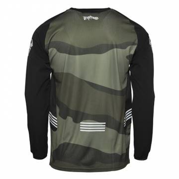 Tricou Enduro - Cross THOR TERRAIN Camo · Negru / Verde  - 1
