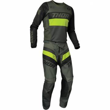 Tricou Enduro - Cross THOR PULSE RACER · Verde / Negru  - 2