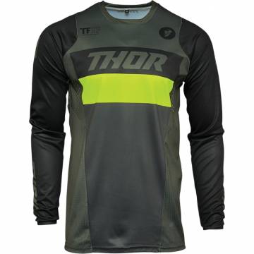 Tricou Enduro - Cross THOR PULSE RACER · Verde / Negru  - 0