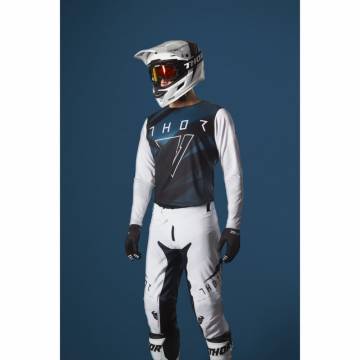 Tricou Enduro - Cross THOR PRIME PRO CAST · Alb / Albastru  - 2