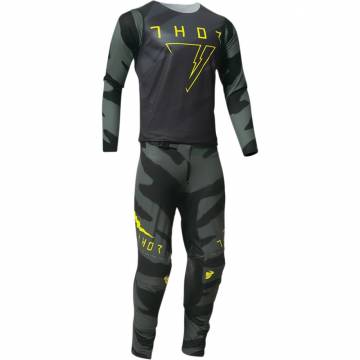 Tricou Enduro - Cross THOR PRIME PRO CAST · Verde / Negru  - 3