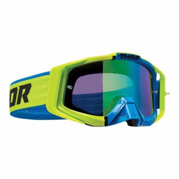 Ochelari Enduro - Cross THOR SNIPER PRO DIVIDE · Verde / Albastru  - 0