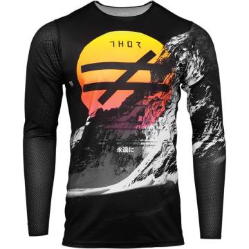 Tricou Enduro - Cross THOR PRIME PRO MESMER · Negru / Portocaliu  - 0
