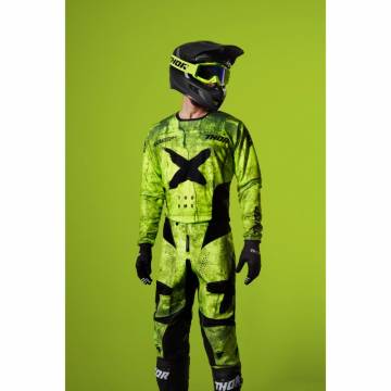 Tricou Enduro - Cross THOR PULSE HZRD · Verde / Negru  - 2