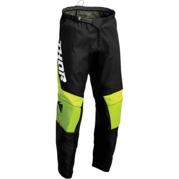 Pantaloni Enduro - Cross THOR SECTOR CHEV 2022 · Negru / Verde  - 0