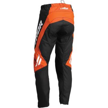 Pantaloni Enduro - Cross Copii THOR SECTOR CHEV 2022 · Negru / Portocaliu  - 1