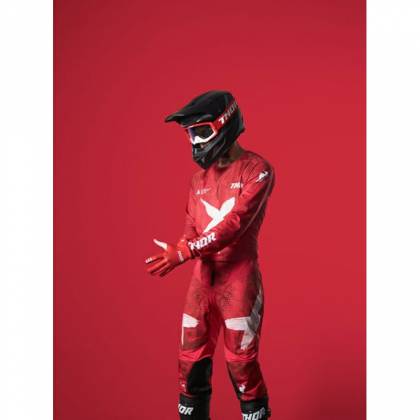 Tricou Enduro - Cross THOR PULSE HZRD · Roșu / Alb  - 3