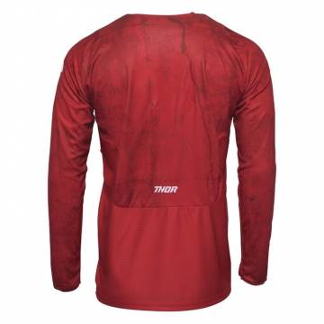 Tricou Enduro - Cross THOR PULSE HZRD · Roșu / Alb  - 1