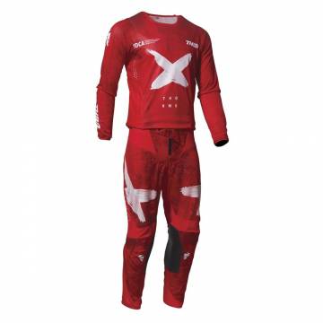 Tricou Enduro - Cross THOR PULSE HZRD · Roșu / Alb  - 2