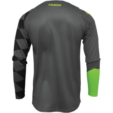 Tricou Enduro - Cross THOR SECTOR BIRDROCK 2022 · Gri / Verde  - 1