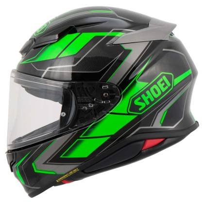 Cască Moto Integrală SHOEI NXR2 Prologue TC-4 · Negru / Verde / Gri  - 3