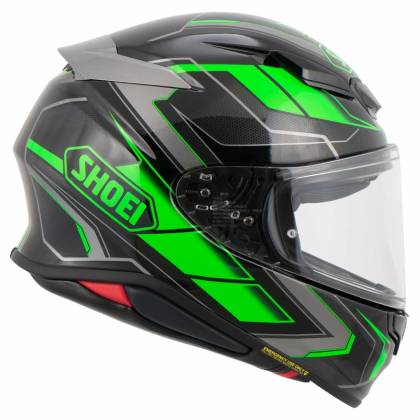 Cască Moto Integrală SHOEI NXR2 Prologue TC-4 · Negru / Verde / Gri  - 2