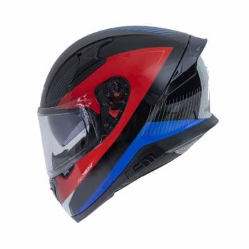 Cască Moto Integrală JET VOLT Nexus · Albastru / Roșu / Negru  - 1