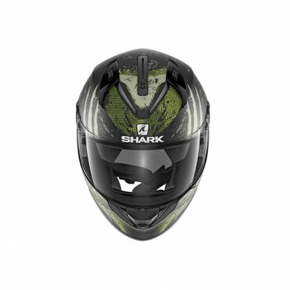 Cască Moto Integrală SHARK RIDILL THREEZY · Negru / Verde  - 2